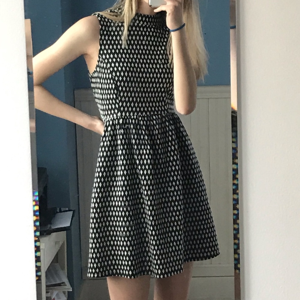Black and white dress